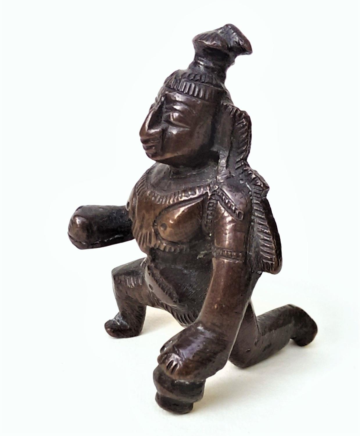 Bronze Lost Wax Figure of divine infant Balakrishna (Bala Krishna)