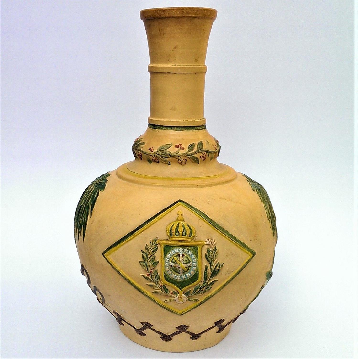 Empire of Brazil Terracotta Bottle-Vase Carafe c.1870s