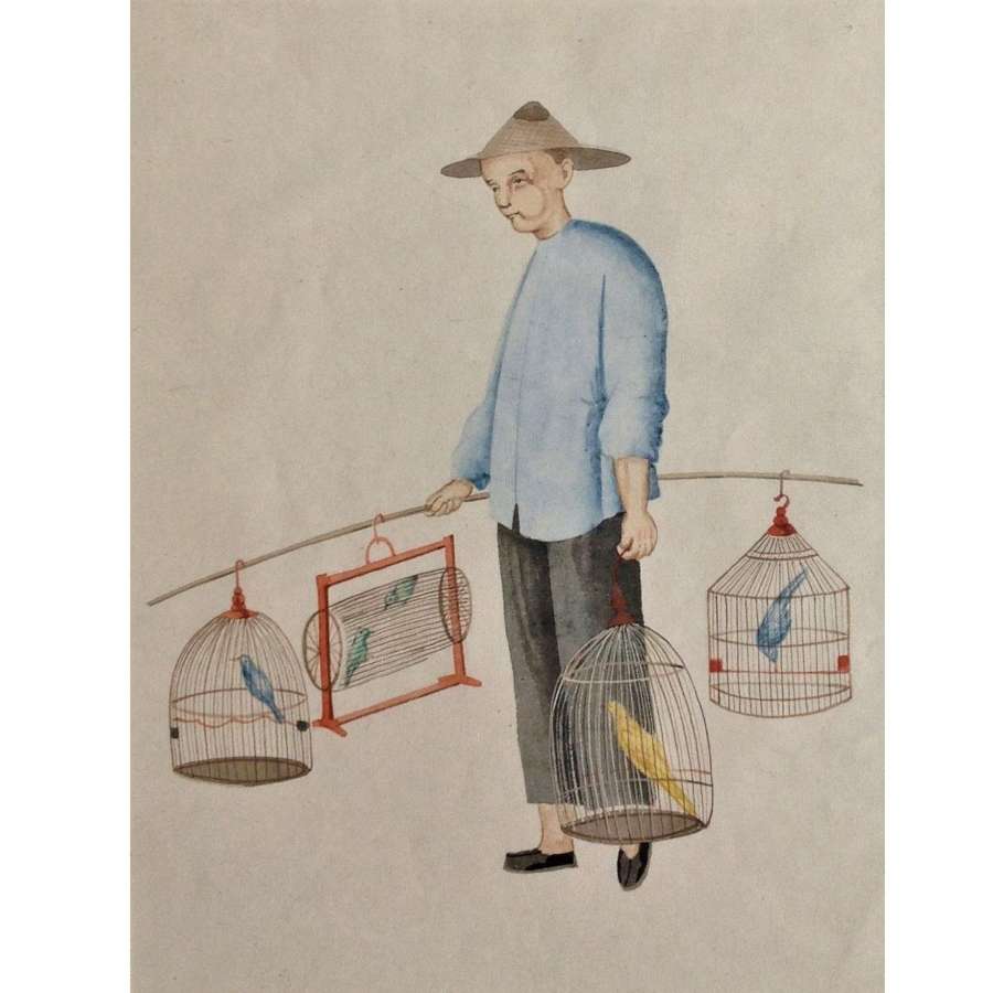 Anglo Chinese School, "Caged Bird Seller"