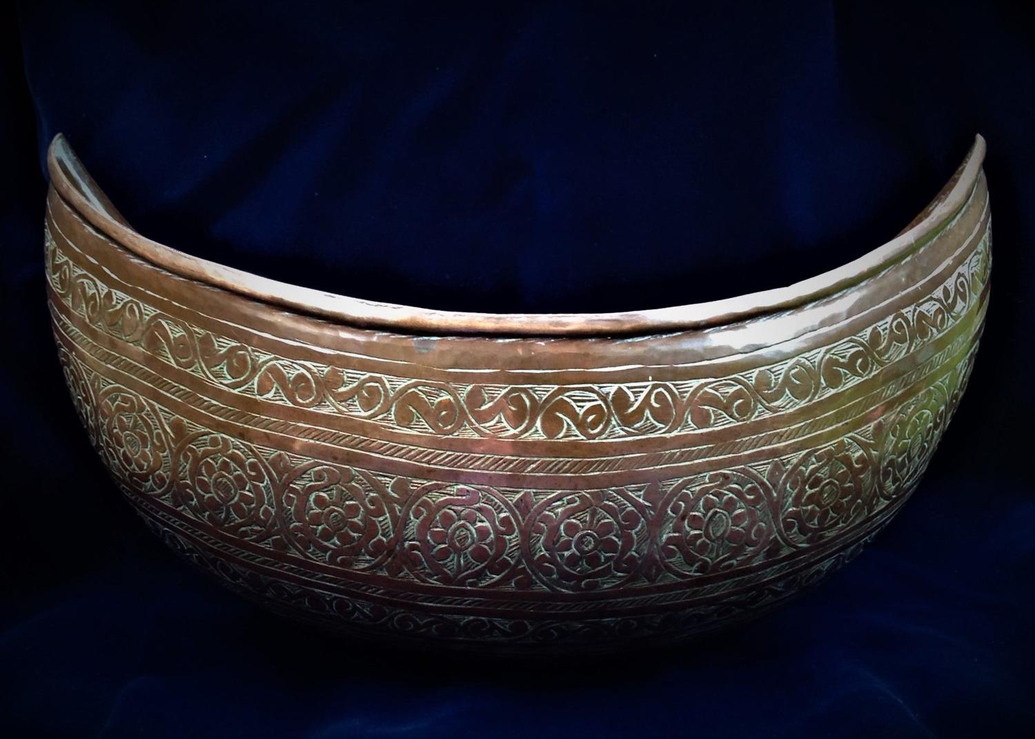 An Indo Persian Ascet’s Bowl or ‘Kashkul’, 19th Century