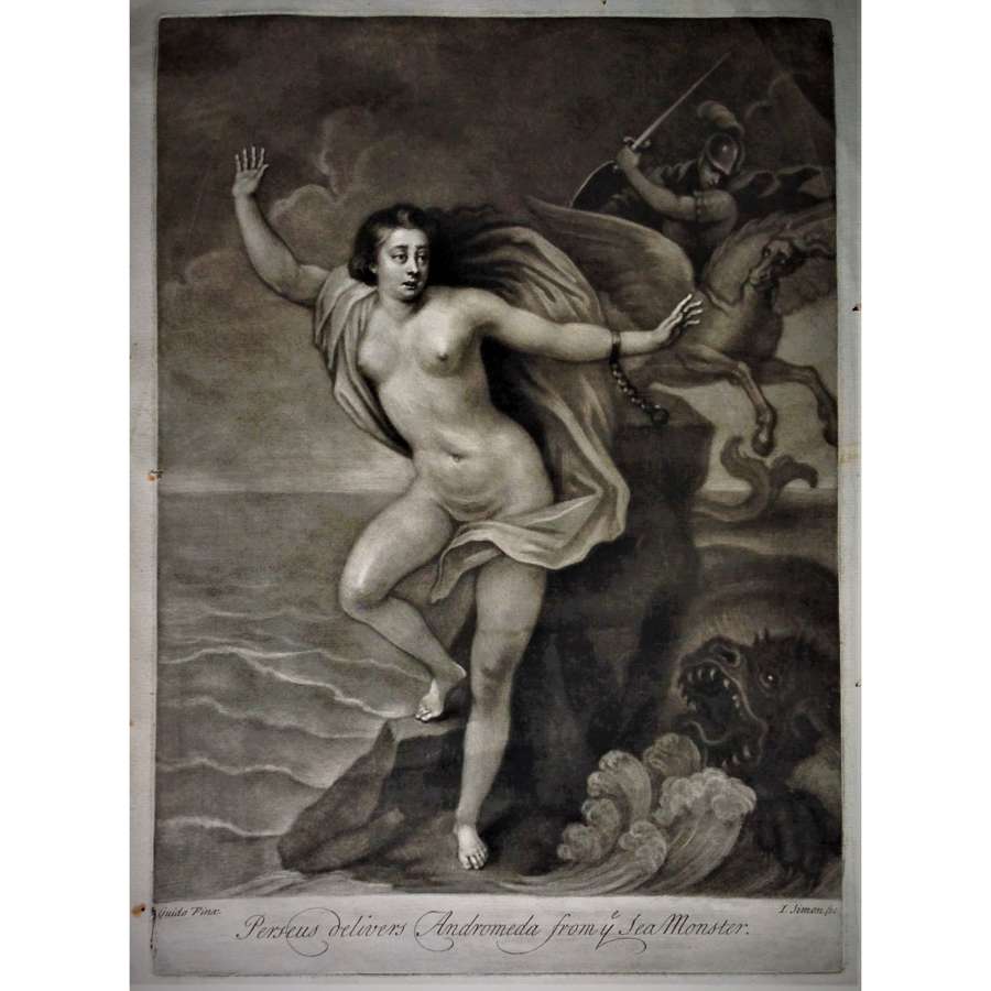 Mezzotint by John SIMON (c.1675-1751) after Guido RENI (1575-1642)