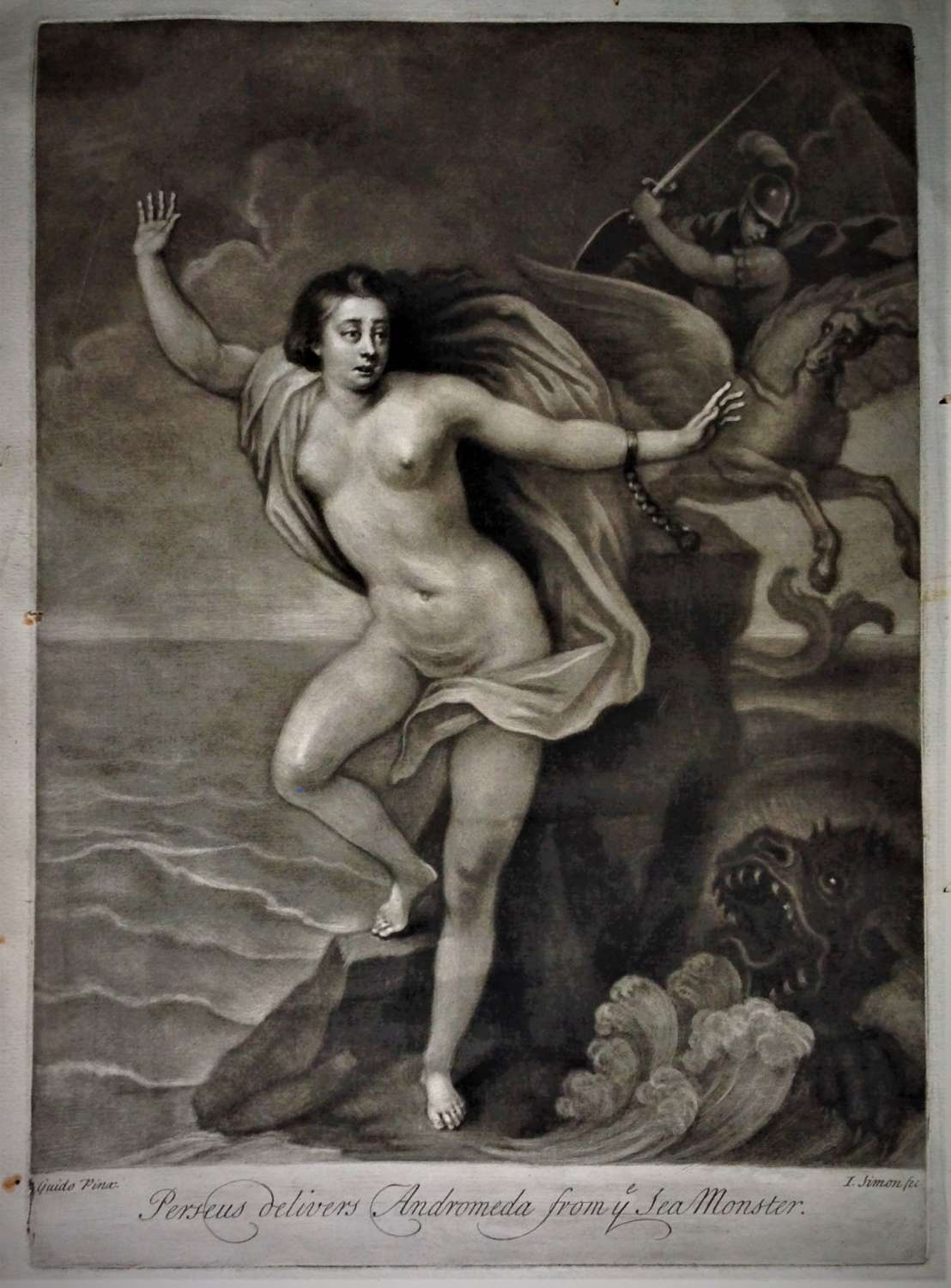 Mezzotint by John SIMON (c.1675-1751) after Guido RENI (1575-1642)