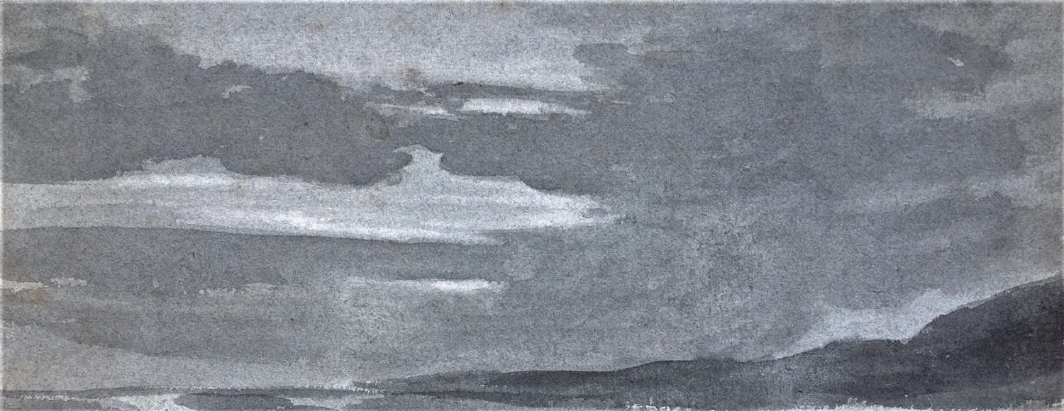William HAVELL (1782-1857) Original Watercolour Study of Clouds c.1807