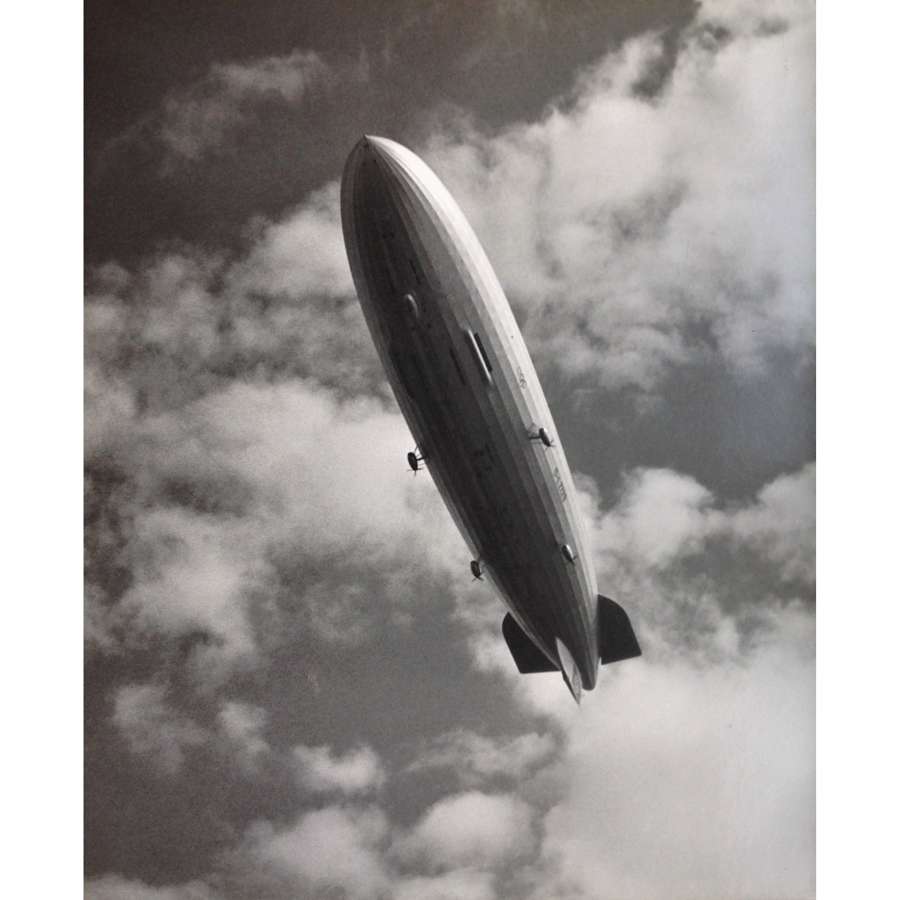 Rare Original Vintage Photograph of Airship LZ 129 "Hindenburg"