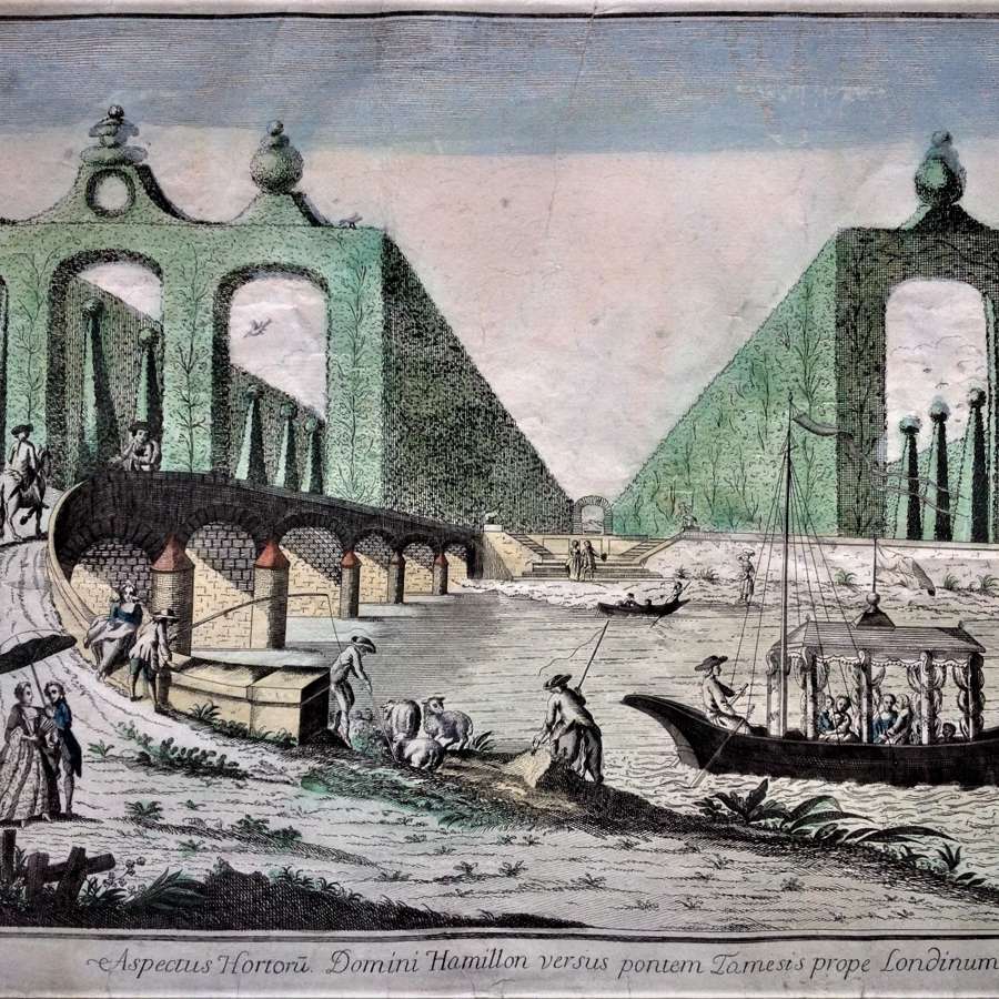 Vue d'Optique of Lord Hamilton's Grounds, Circa 1780