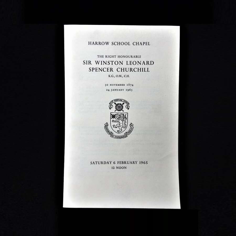 A Rare Item of Ephemera relating to Winston Churchill (1874-1965)