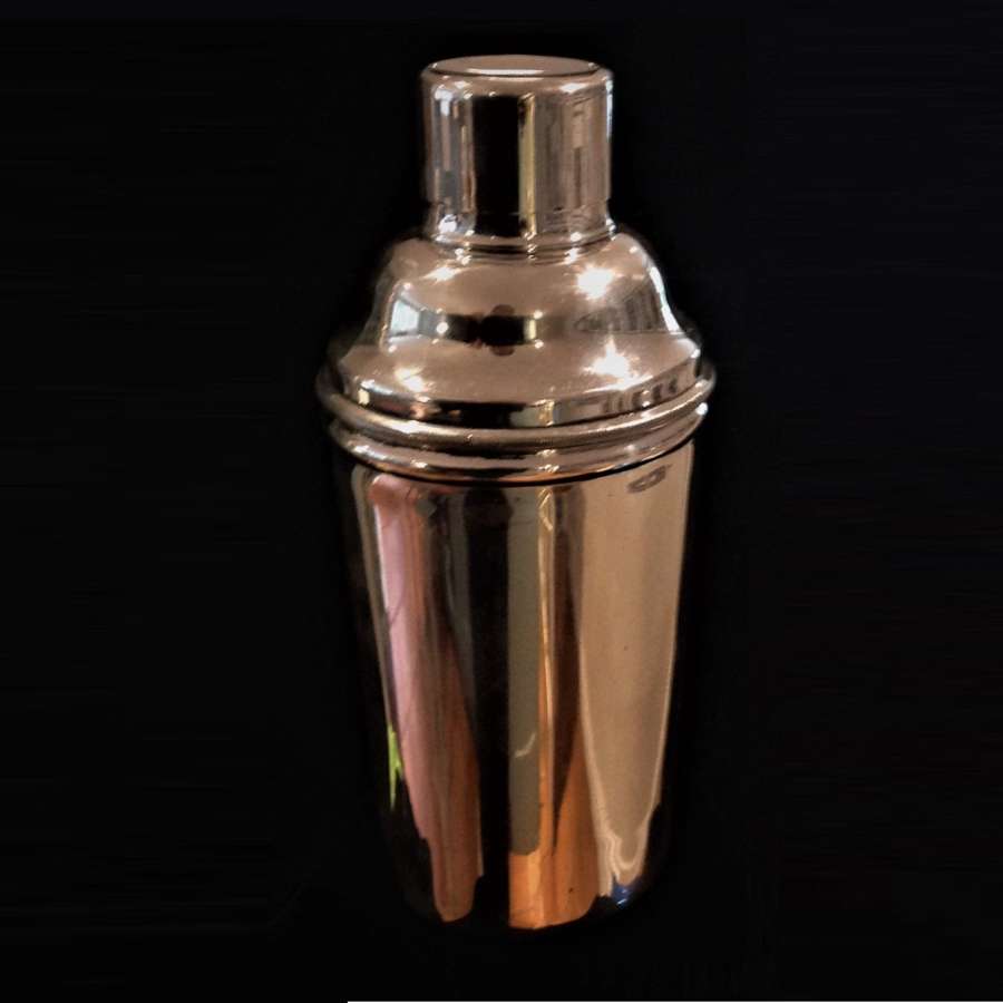 A good quality silver plated cocktail shaker by James Dixon & Sons