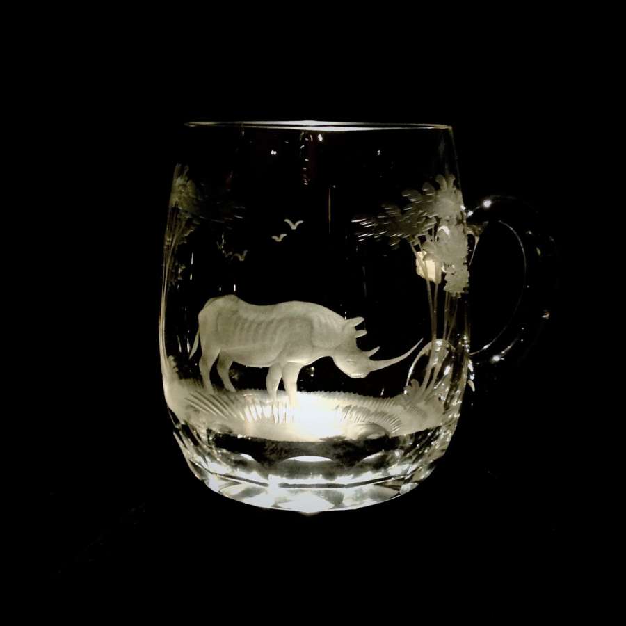 Rowland Ward "Rhinoceros" ("Rhino") "Big Game" Tankard