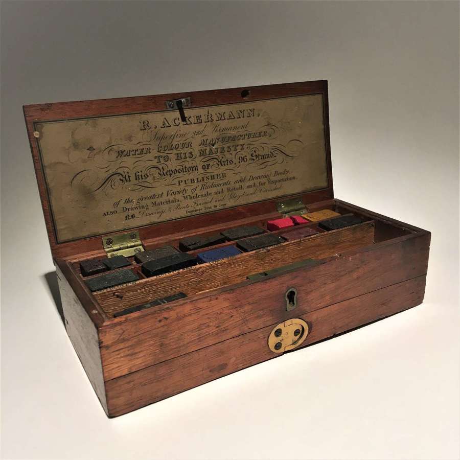 An Early 19th Century Artist's Watercolour Paint Box Set