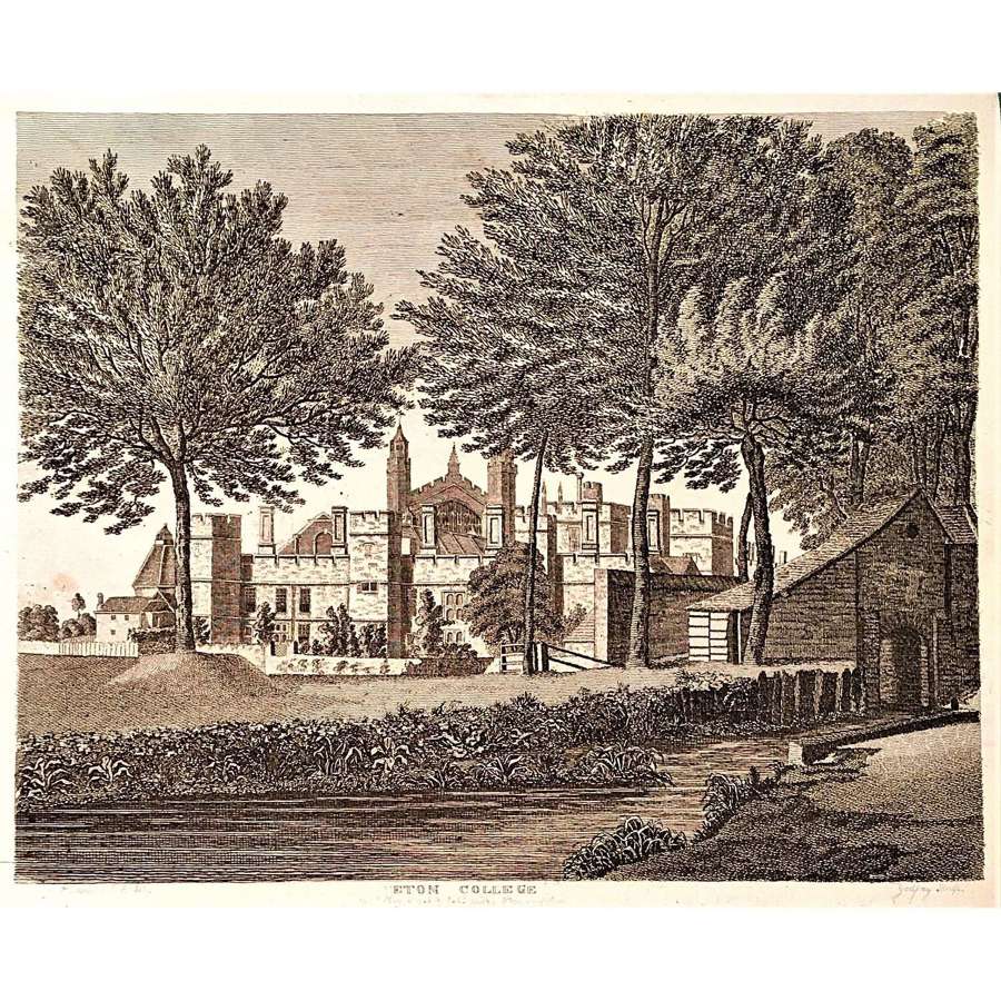 "Eton College" Etching on Paper, 1766