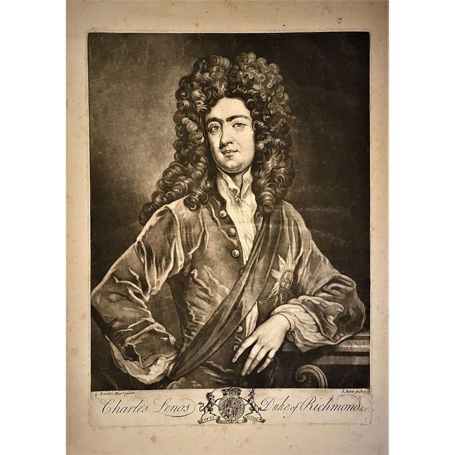 Charles Lennox, 1st Duke of Richmond & Lennox (1672&ndash;1723), Mezzotint