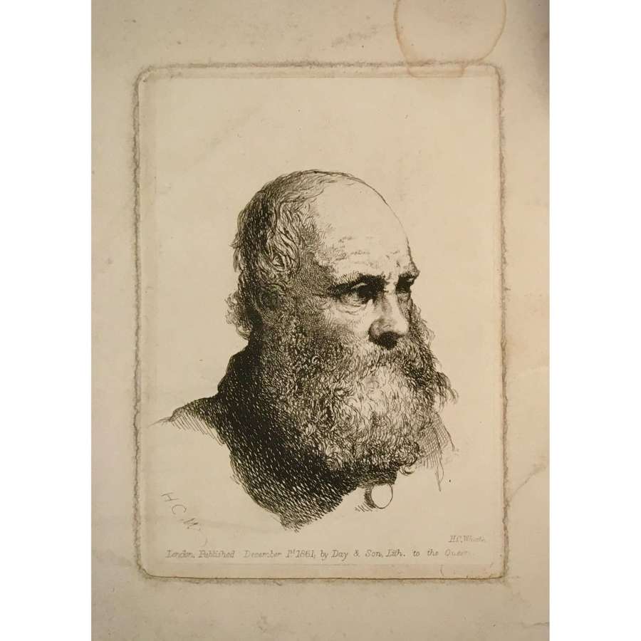 "Study of a Head", 1861 (Portrait of Charles Darwin (1809–1882))