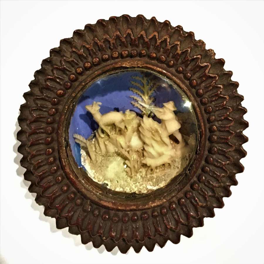 A 19th Century Miniature &lsquo;Bavelaar&rsquo; Diorama  Alpine Huntsman with Dog