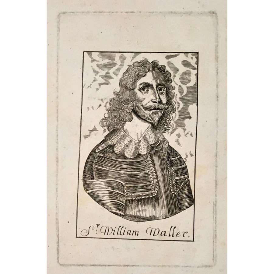 Sir William Waller (1597-1668), line-engraved portrait circa 1647
