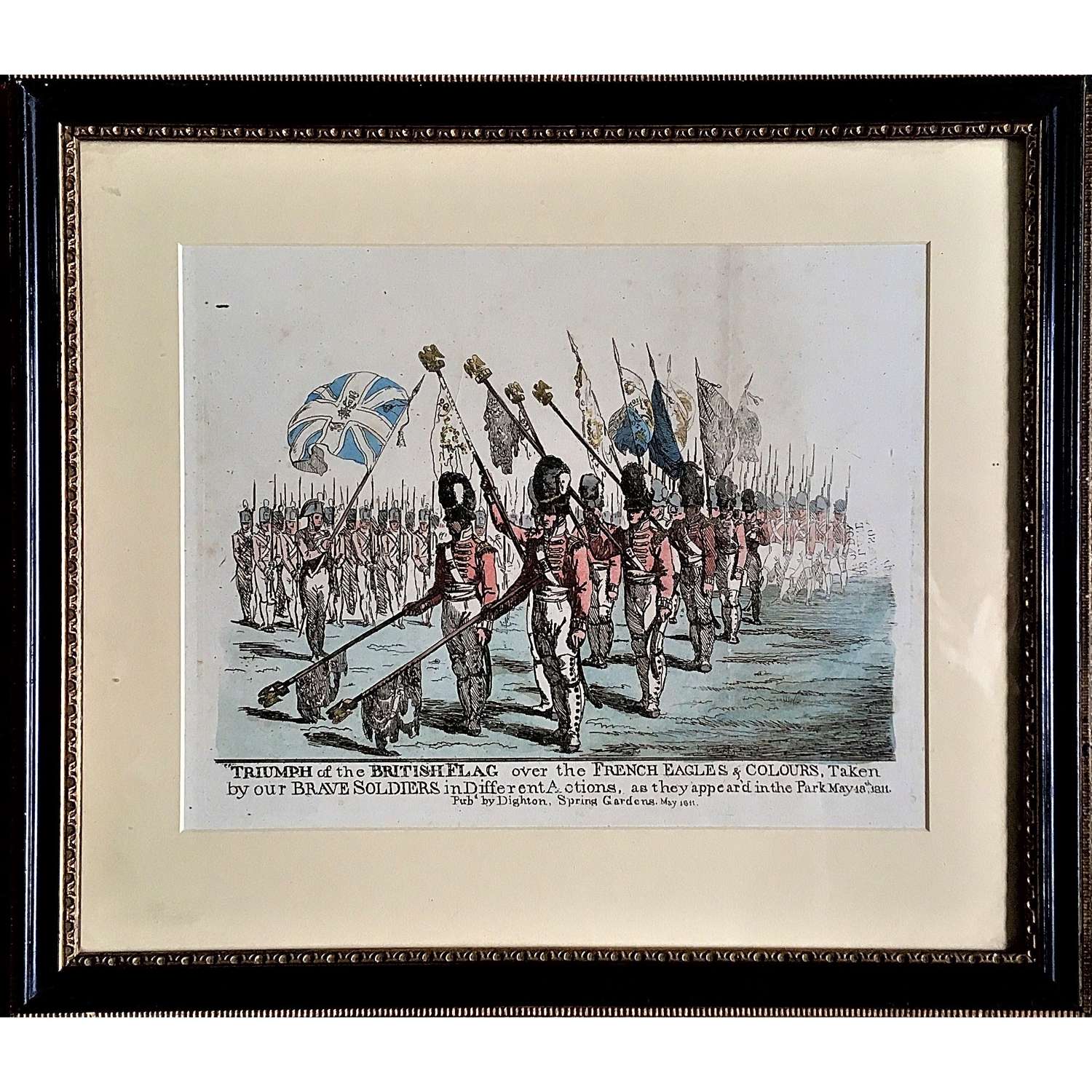 Robert Dighton Sr (1752-1814) 1811 Depiction of Napoleonic War Parade