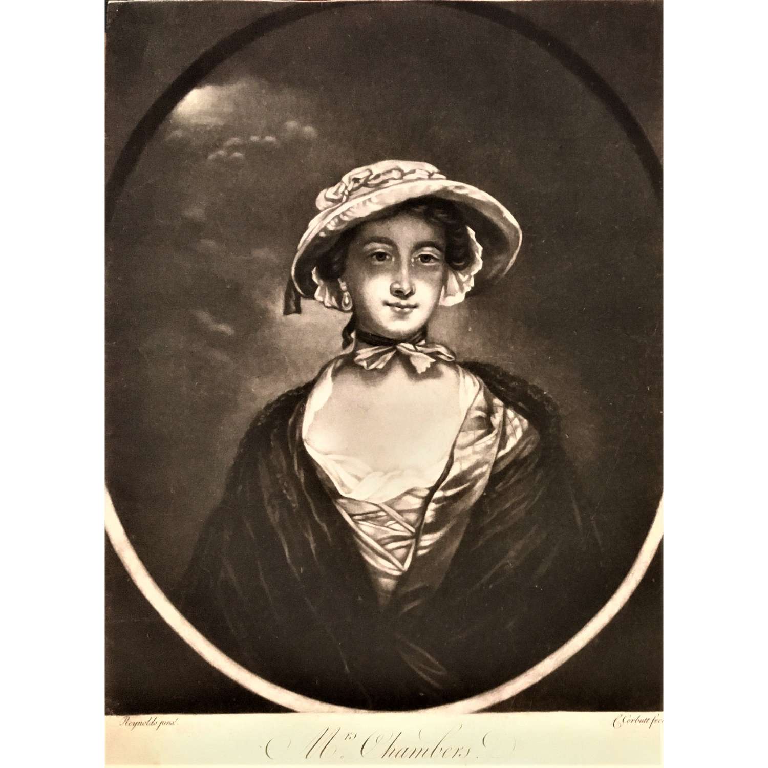 Catherine Chambers wife of Sir William Chambers R.A. Mezzotint