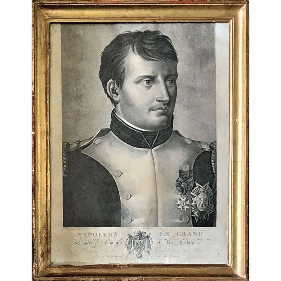 "Napoléon Le Grand", stipple engraved portrait of Emperor Napoleon I