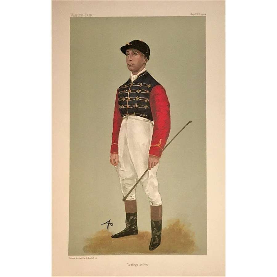 "A King's Jockey" (Vanity Fair portrait Herbert Jones (1880–1951)