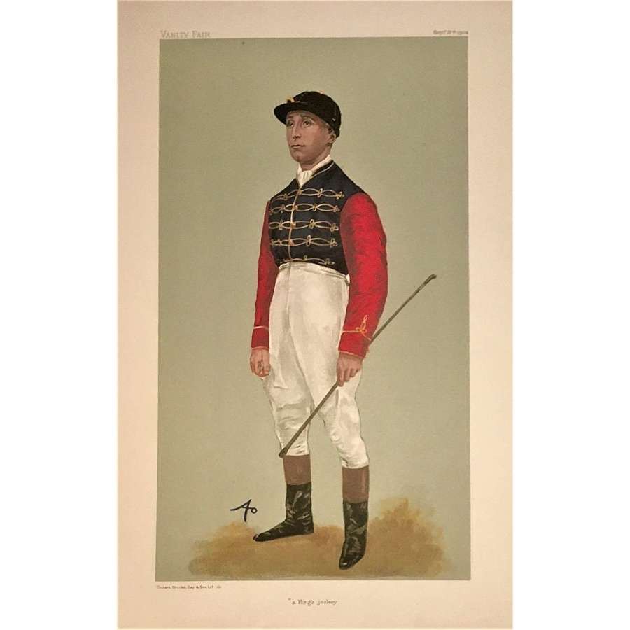 "A King's Jockey" (Vanity Fair portrait Herbert Jones (1880&ndash;1951)