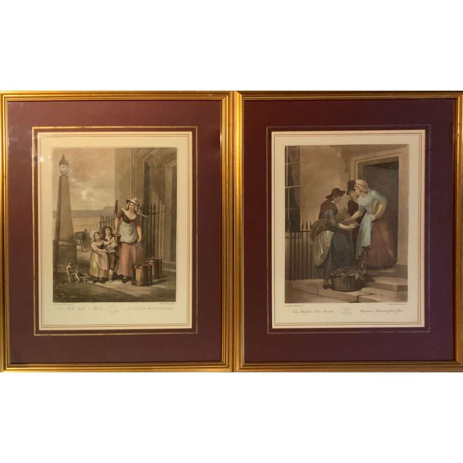 Francis Wheatley, RA (English, 1747&ndash;1801) two "Cries of London" prints