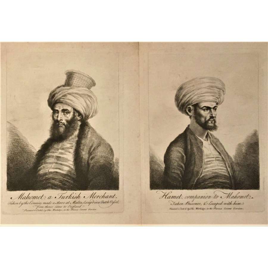 Thomas Worlidge (1700-1766), Portraits of "Mahomet" and "Hamet"