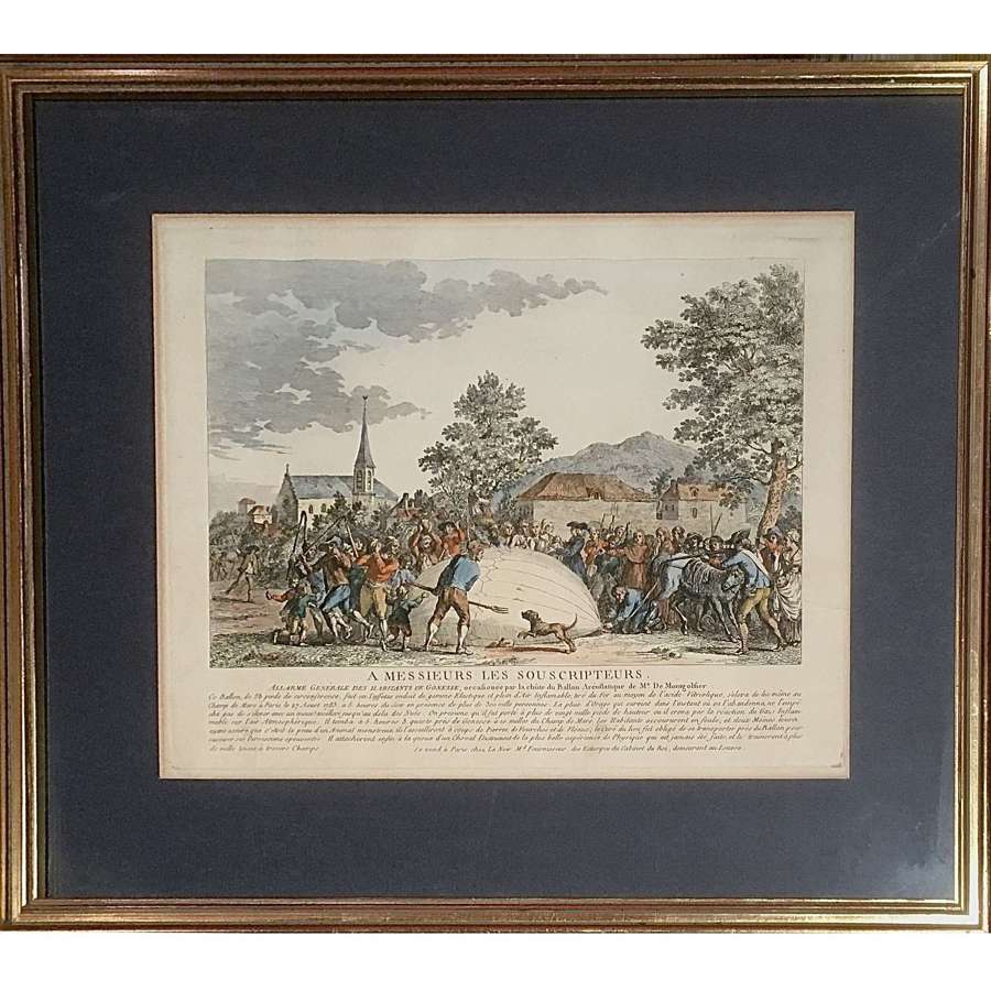 "Allarme Générale Des Habitants de Gonesse", Early Ballooning Print