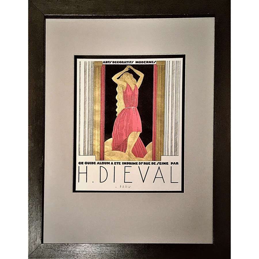 Small Art Deco Poster "Arts D&eacute;coratifs Modernes", Design by Paul Ternat&nbsp;(1897-1951)