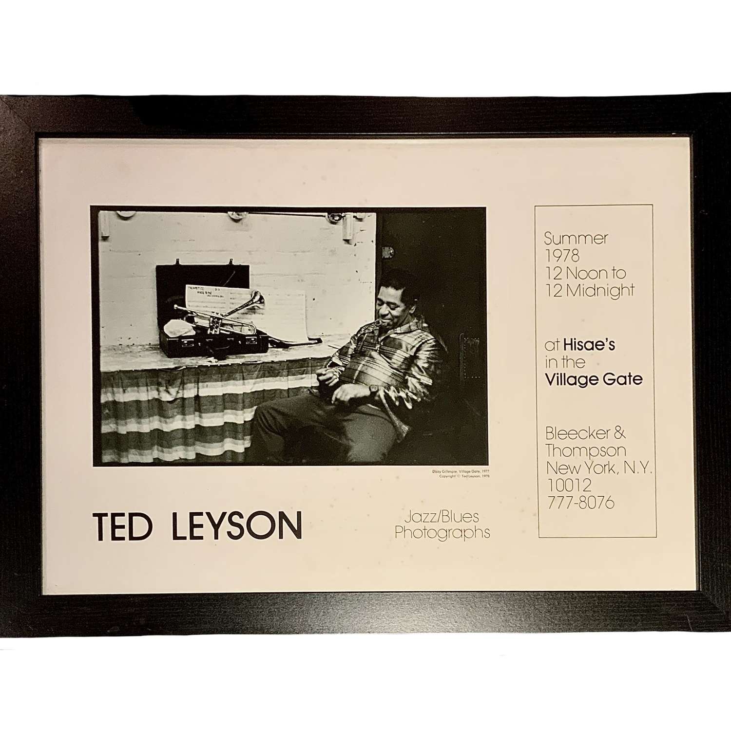 Ted Leyson (American, b.1938) original 1978 “Dizzy Gillespie” Poster