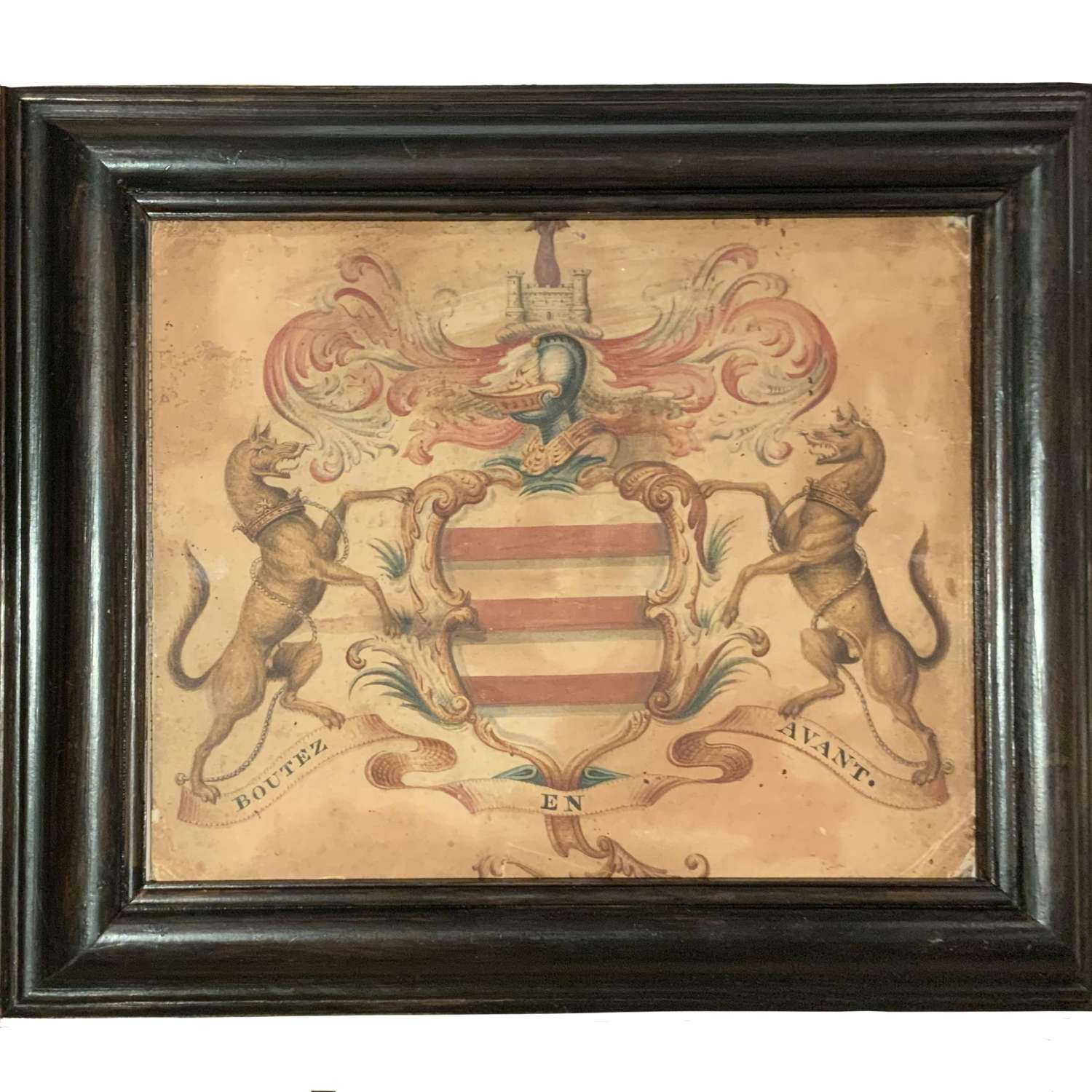 18th Century English School Coat of Arms of the Barry family