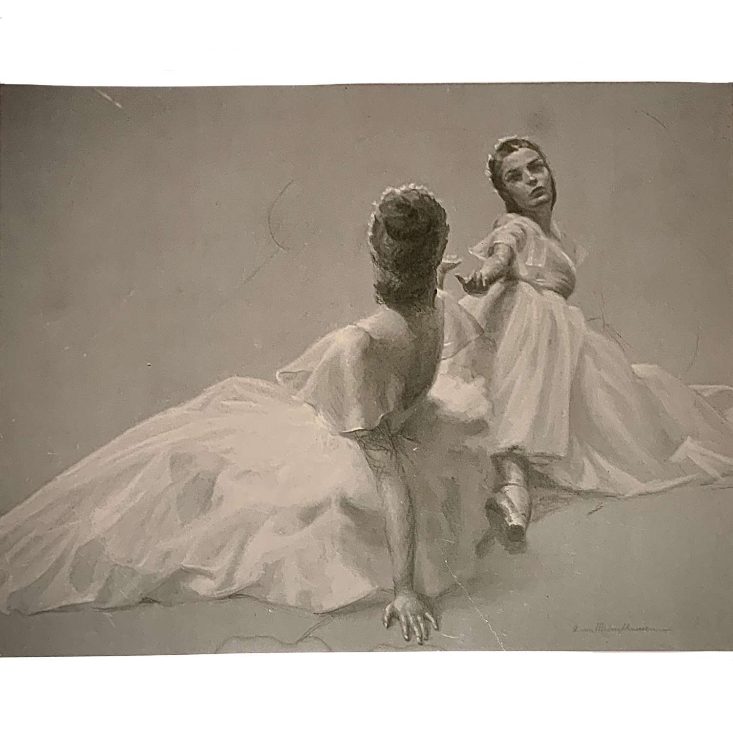August von Munchhausen (1908-1995), “Two Ballet Dancers” (circa 1945)