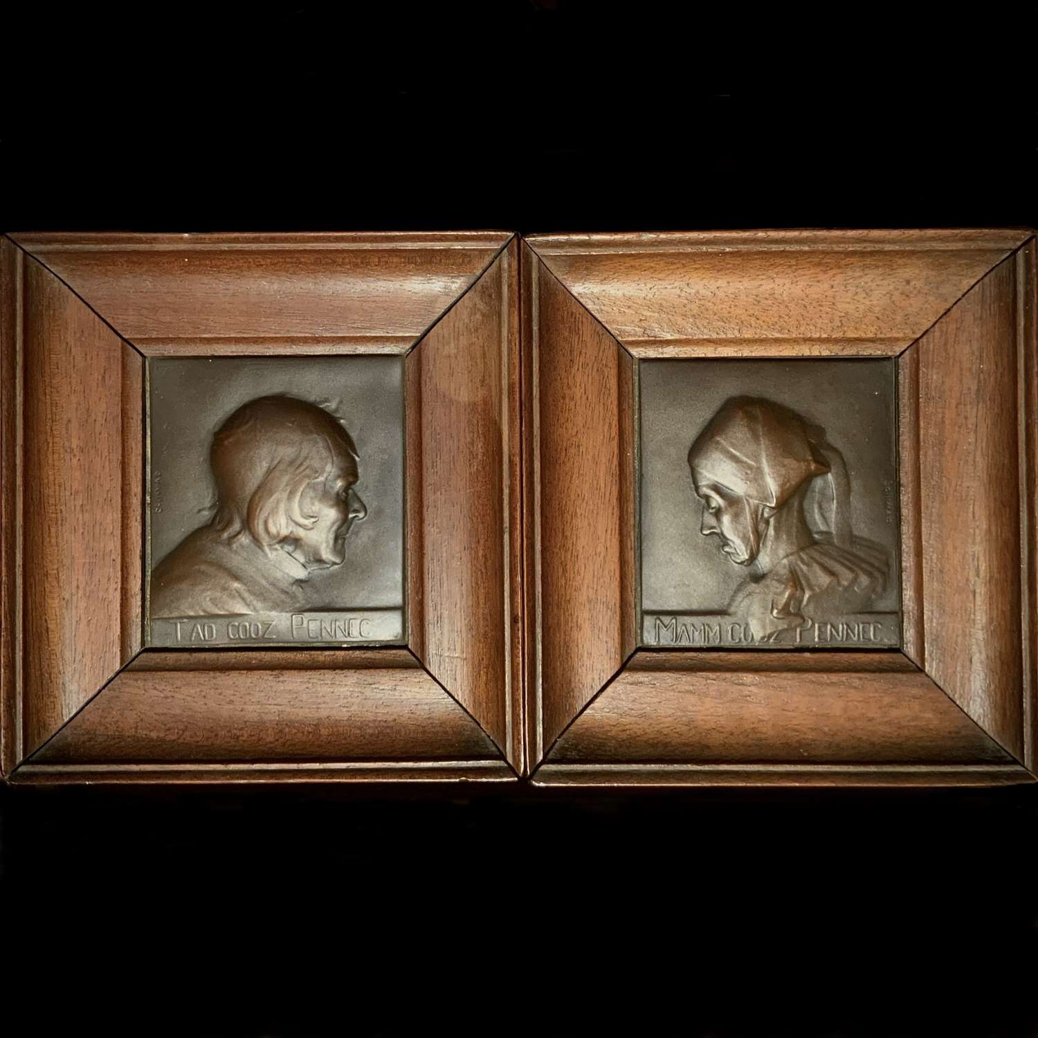 André-Pierre Schwab (1883-1969), A Pair of Bronze Relief Plaques