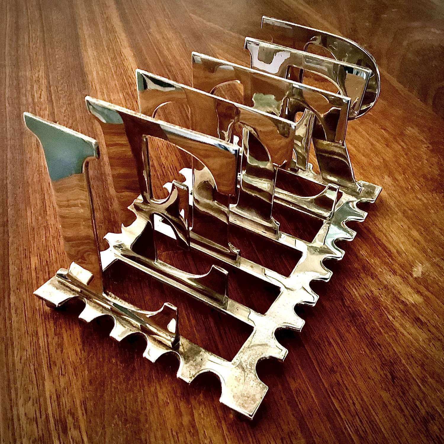 An Attractive Vintage Silver Plate Letter Wrack