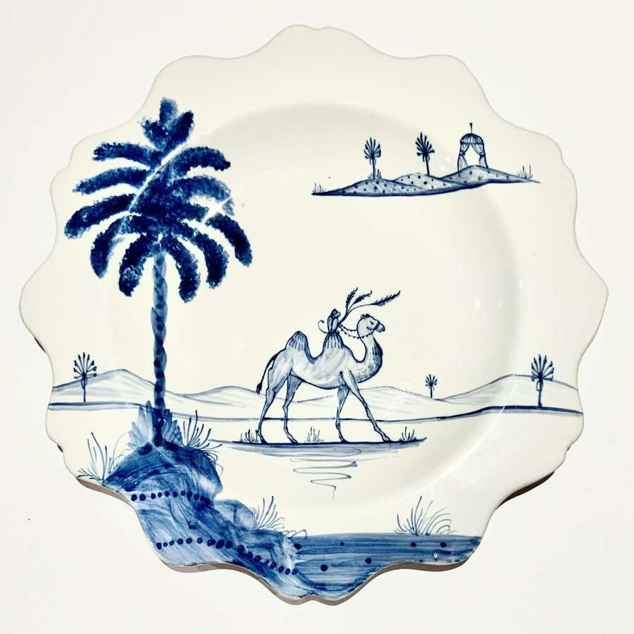 Deborah Sears, Isis Ceramics, Oxford, “Exotic Animal” Plate