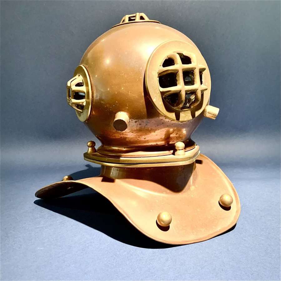 Vintage Copper & Brass Model Mark-V Deep Sea Diver’s Helmet