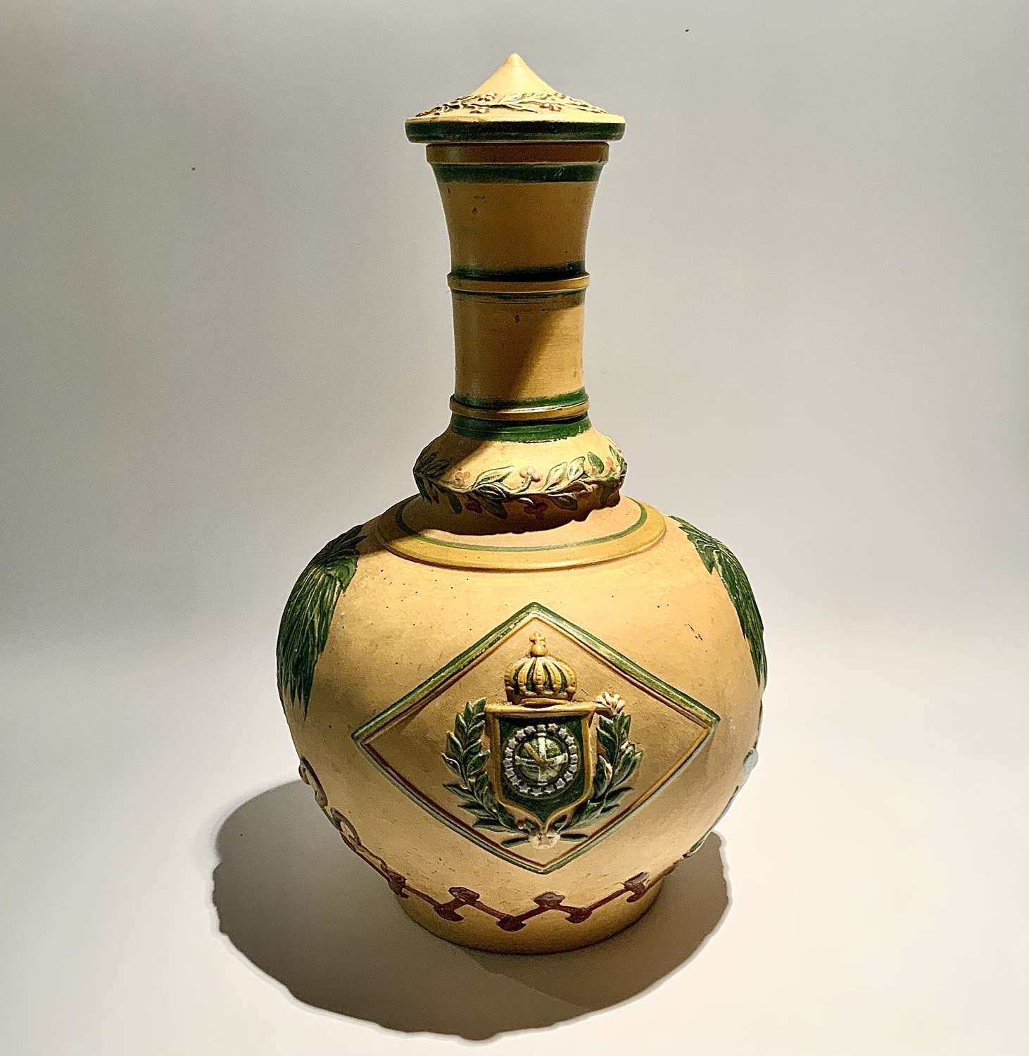 A Rare Empire of Brazil Terracotta Bottle-Vase Carafe c.1870s