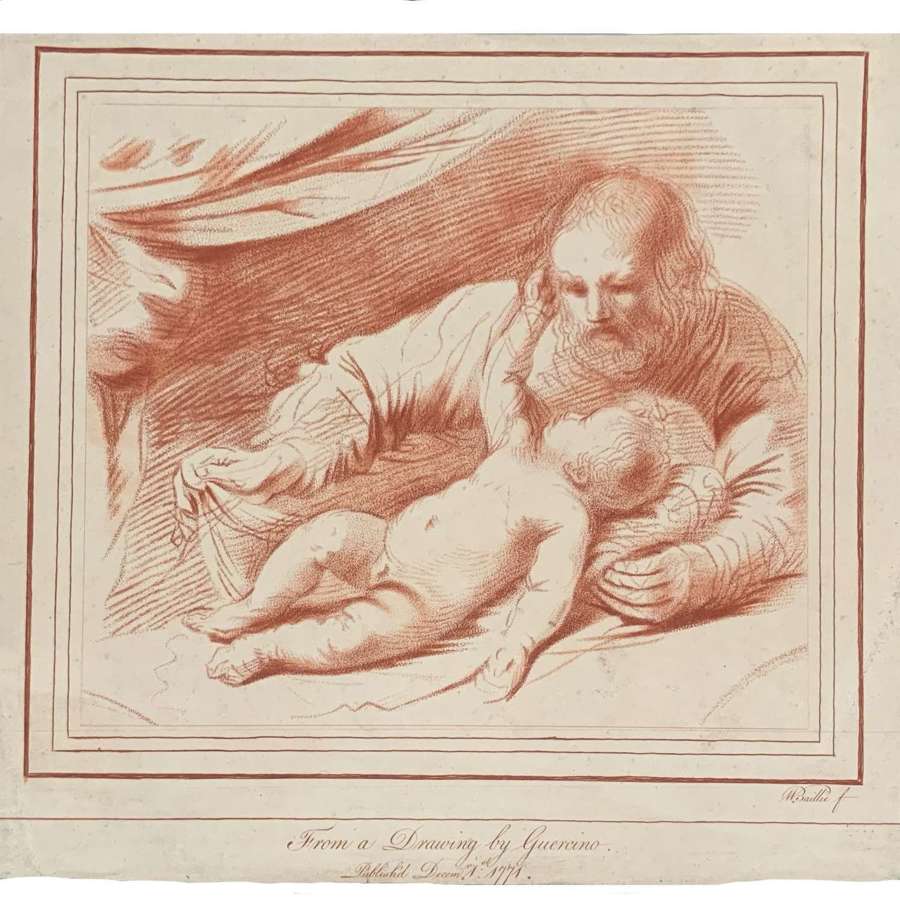 "St Joseph with the Infant Christ", Captain Baillie after Guercino