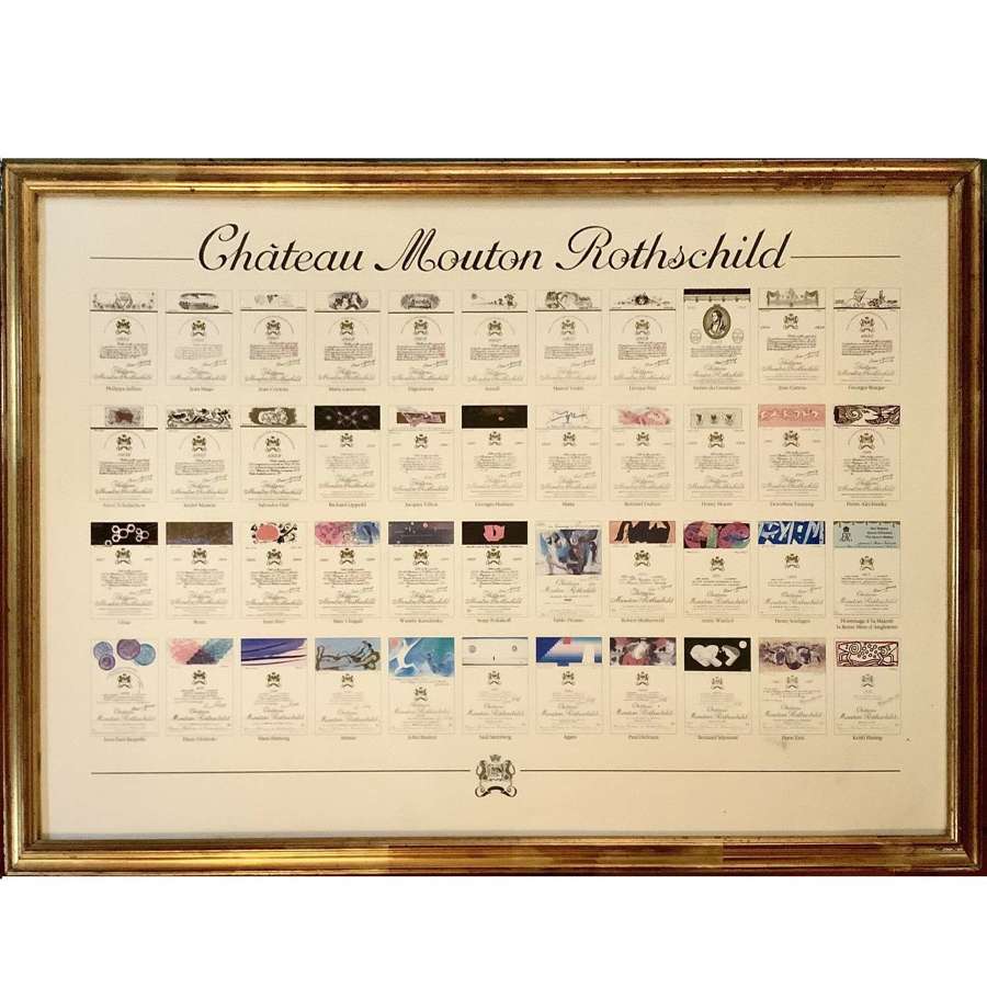 Château Mouton Rothschild Vintage Artists’ Labels 1945-1988 Poster