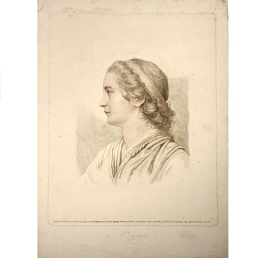 John Keyse Sherwin (1751-1790), Portrait Stipple Engraving