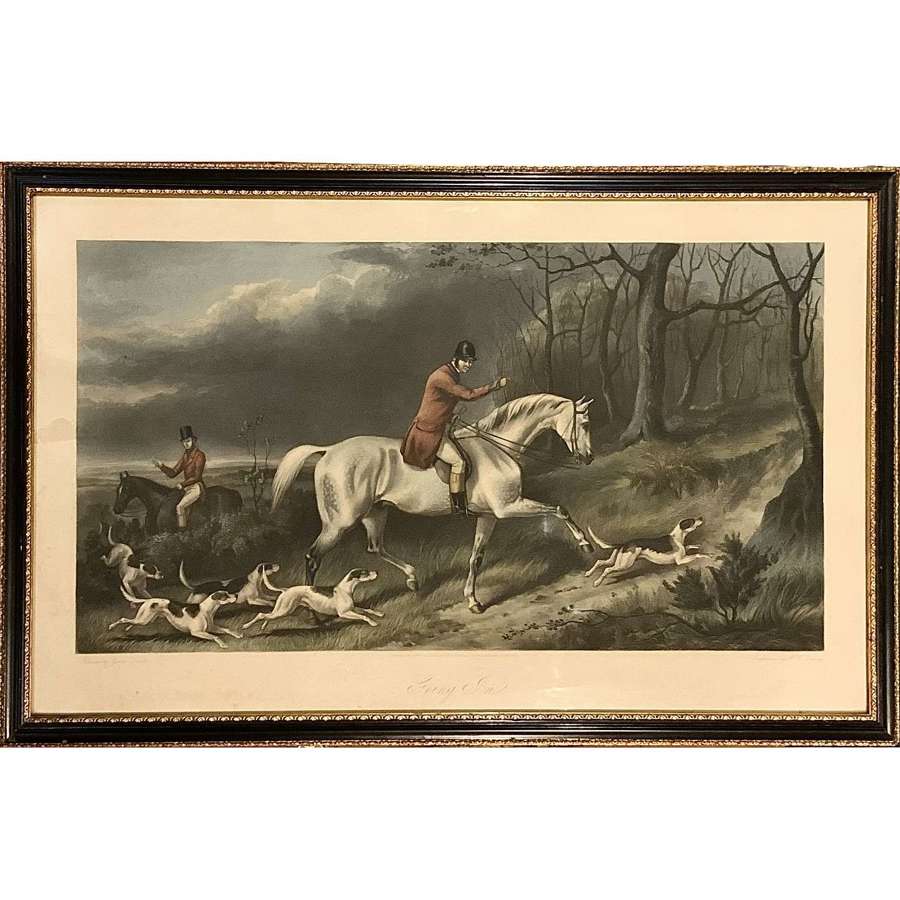 George Henry Laporte, R.B.A. (c.1799-1873) “Going In”, Hunting Print