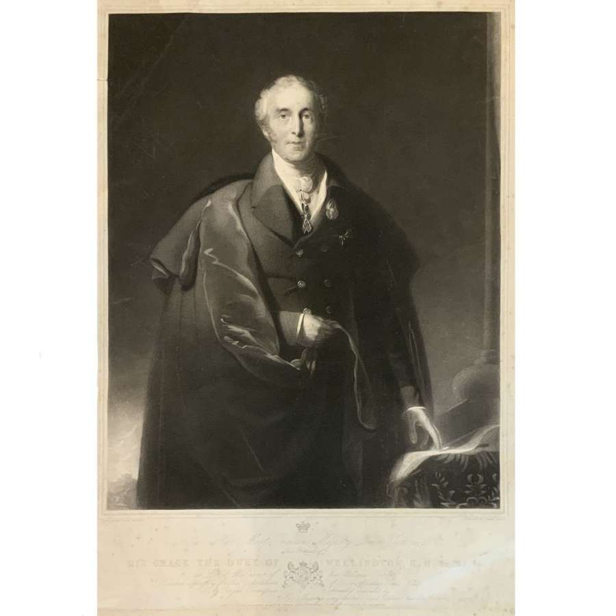 Portrait of Arthur Wellesley, Duke of Wellington (1769-1852) Mezzotint