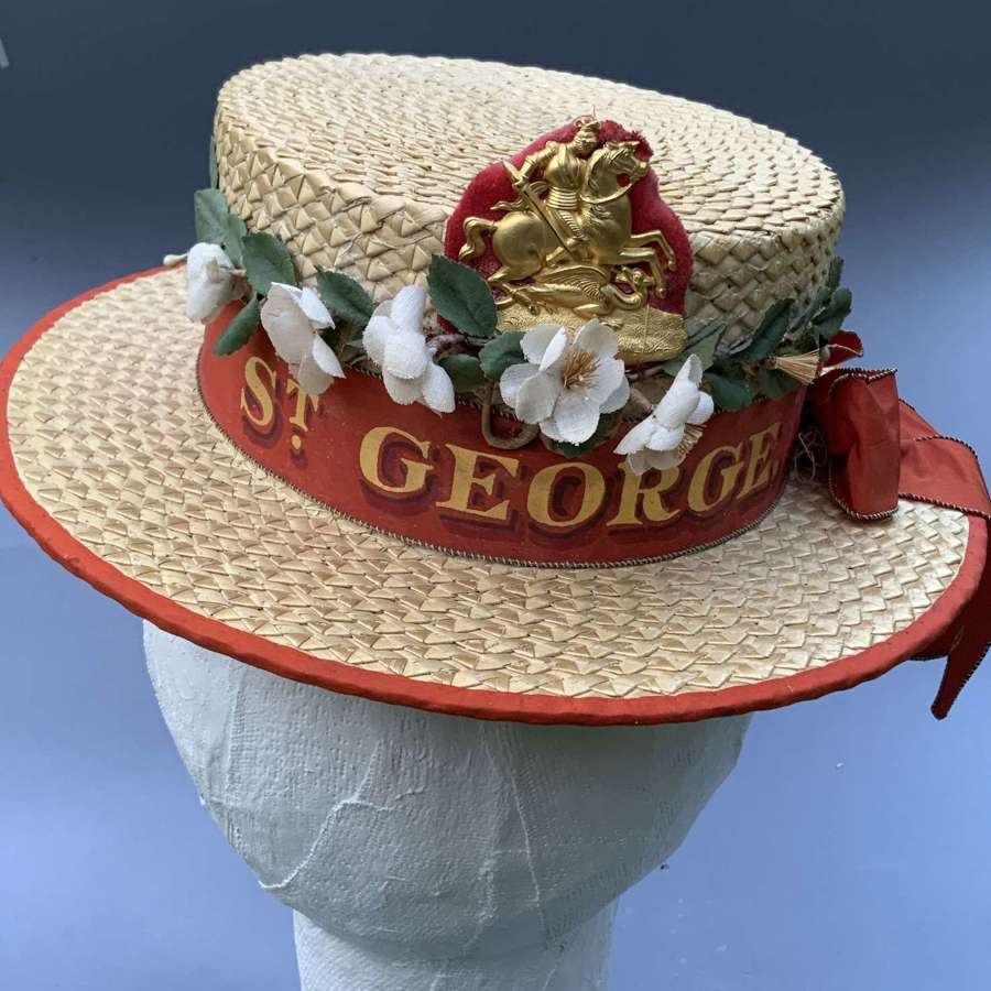 Eton College Fourth of June “Procession of Boats” Straw Boater Hat