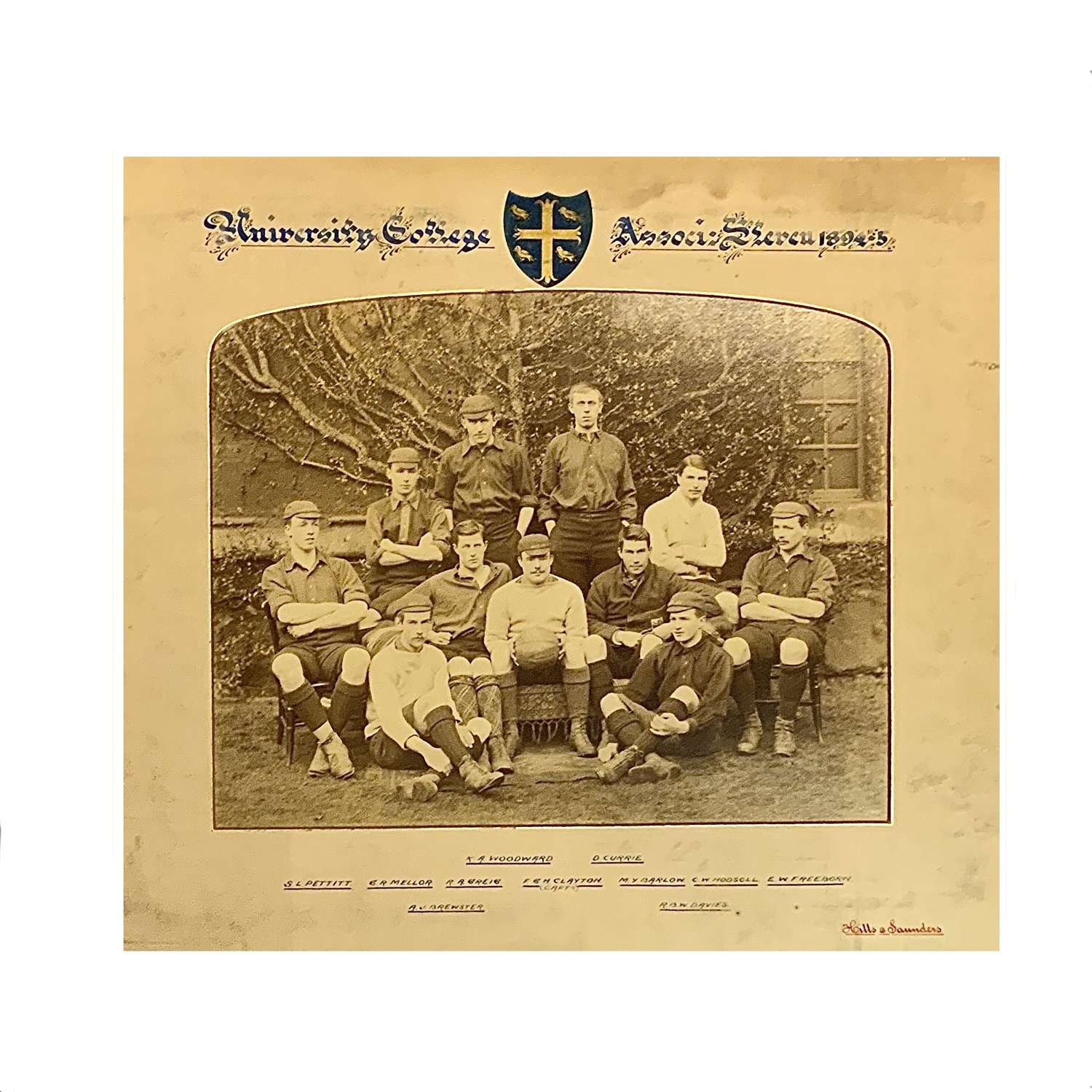 University College Oxford 1894-95 Association Football Team Photograph