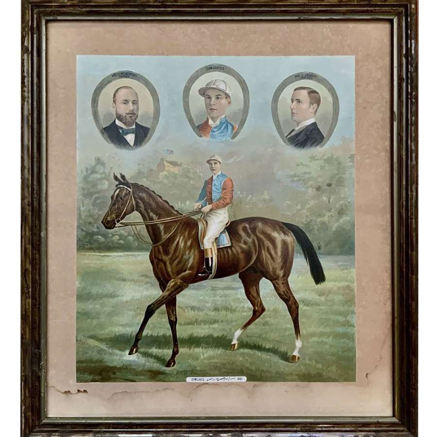 Winner of 1893 Derby & “Triple Crown” the Horse “Isinglass” Rare Print
