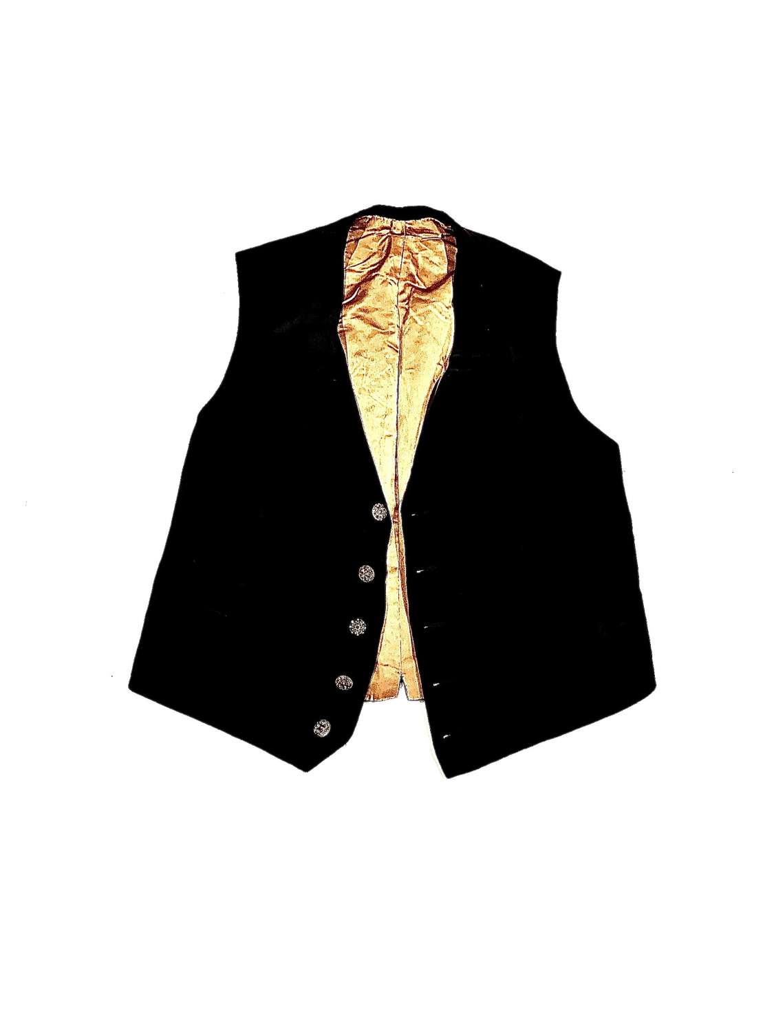 Sir Henry Irving (1838–1905) Velvet Court Dress Tailored Waistcoat