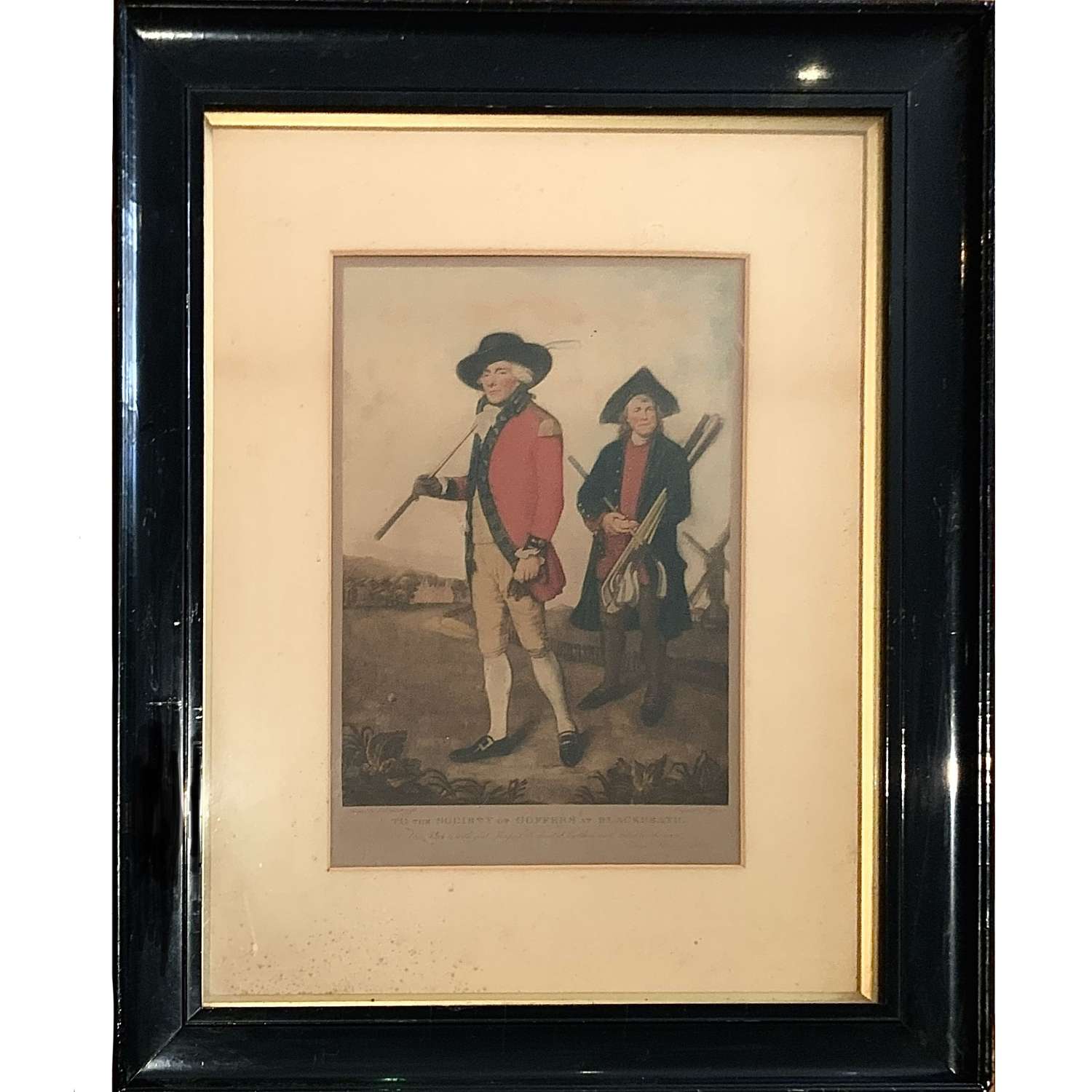 “The Society of Goffers At Blackheath” Antique Golf Print