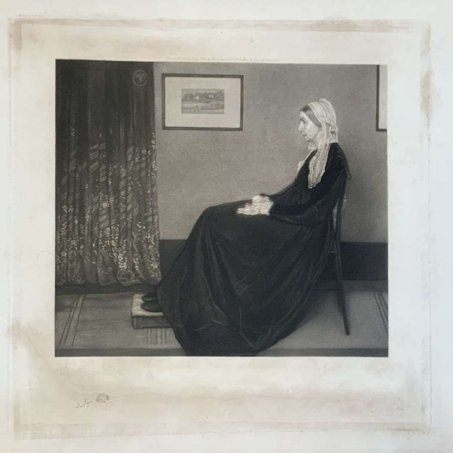 “Arrangement in Grey & Black No.1 (Whistler‘s Mother)”, Mezzotint