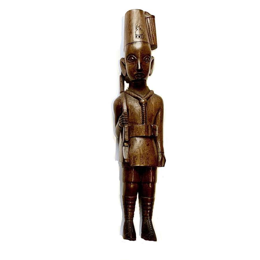 Kamba ‘Askari’ Figure of a King's African Rifles Soldier Kenya c.1920s