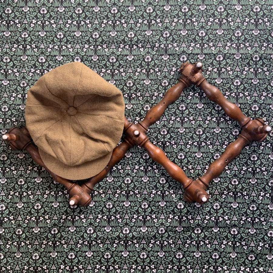 Antique Victorian / Edwardian Hat Hook Coat Peg Hanging Trellis Rack