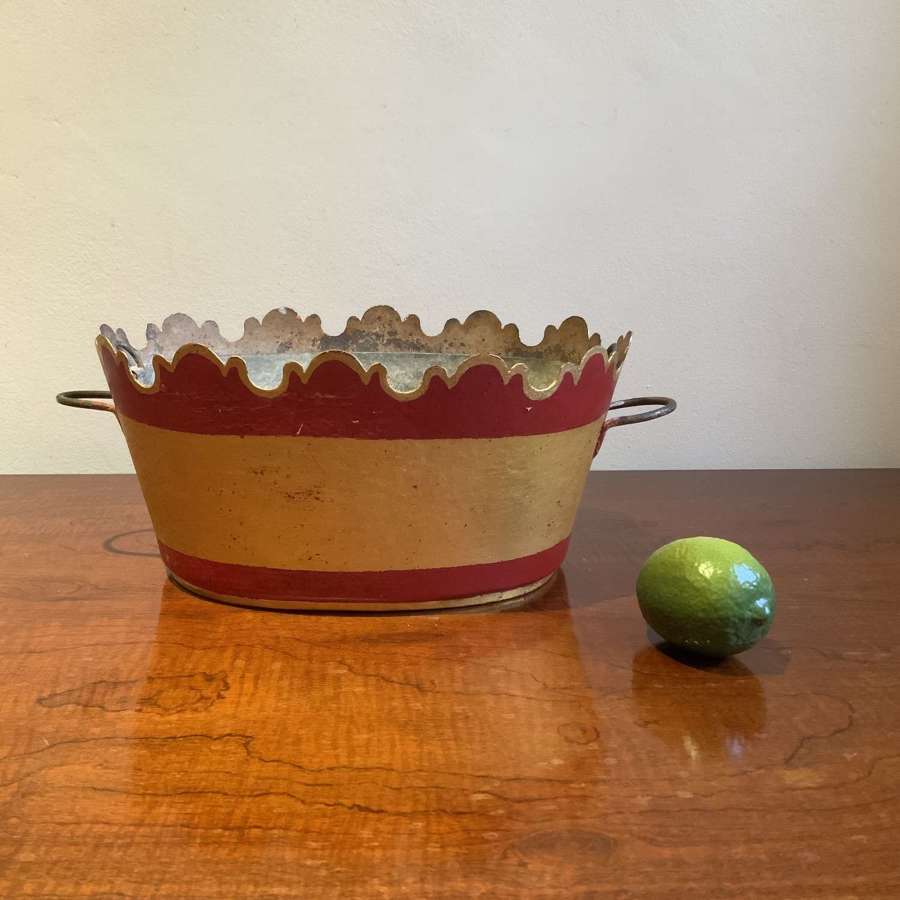 A Good 19th Century French Toleware &lsquo;Rafra&icirc;chissoir&rsquo; or &lsquo;Verri&egrave;re&rsquo;