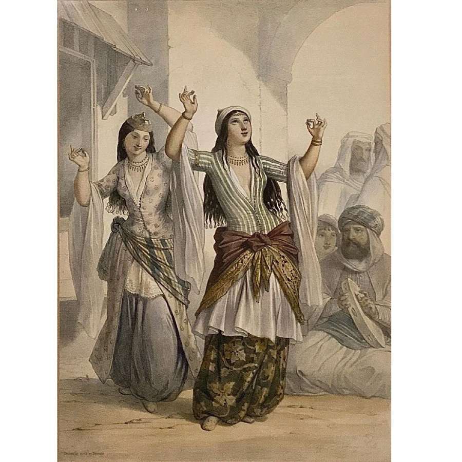 Émile Prisse d'Avennes (1807-1879) “Ghawazees or Dancing-Girls”